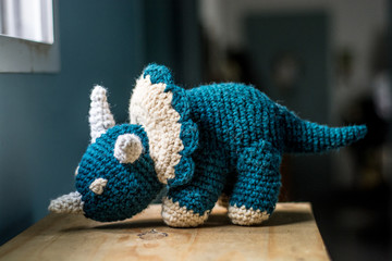Knitted dinosaur #2