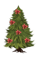 funky modern Christmas trees vector