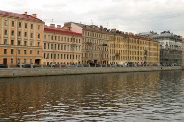 Fototapeta na wymiar River Fontanka in Saint Petersburg.