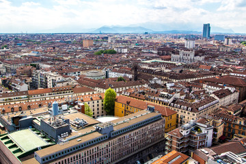 Cityscape of Turin in Italy