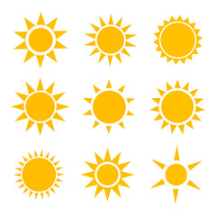 Sun icons collection