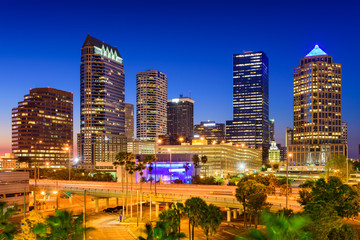 Obraz premium Tampa Florida Skyline