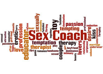 Sex Coach, word cloud concept 2