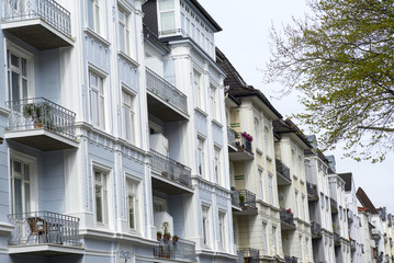 Obraz premium Altbaugebäude in Hamburg, Deutschland