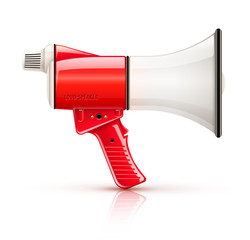 Speaking-trumpet loud-speaker for voice amplification illustration