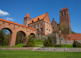 Fototapeta na wymiar Zamek w Kwidzynie, Polska, The castle in Kwidzyn, Poland 