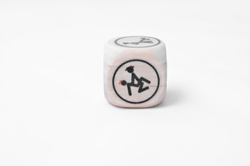 sexual games. cube, dice.