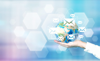 Email network around globe