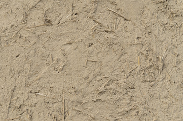 Plaster of clay and straw