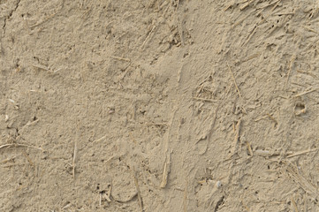 Plaster of clay and straw
