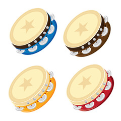 illustration. Tambourine