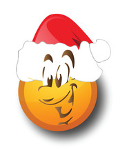 anthropomorphic santa sun vector