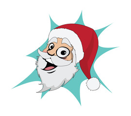 here comes Santa vector art