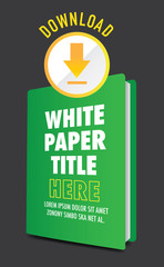 Download the Whitepaper or Ebook Graphics with Replaceable Title, Cover, and CTAs with Call to Action Buttons.  Whitepapers and E-books have a Similar Purpose in the Marketing World.
