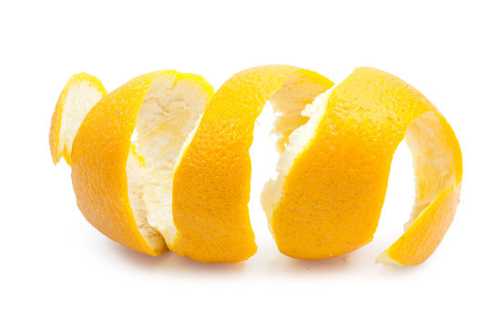 Lemon twist isolated