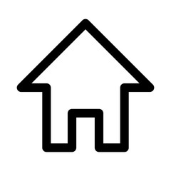 Home line art icon for apps and websites 