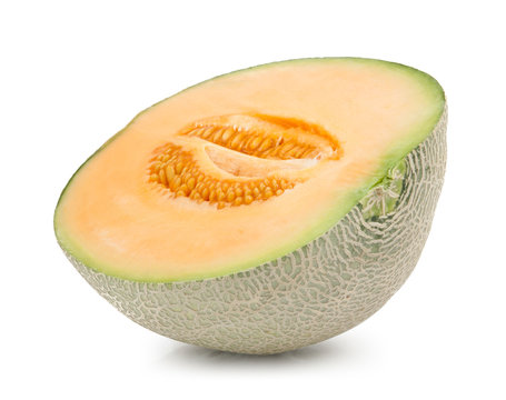 Orange cantaloupe melon isolated