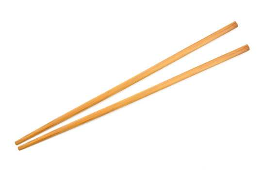 chopsticks on a white