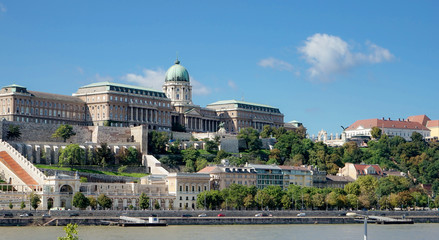 Fototapeta premium View towards the Castle area of Budapest