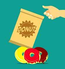 donut with frosting poster