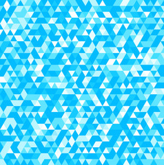 Abstract background of triangles in blue colors. Vector illustration