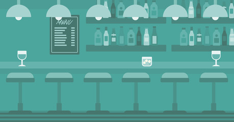 Background of bar counter