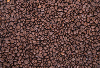 Texture of roasted ready to drink coffee close-up