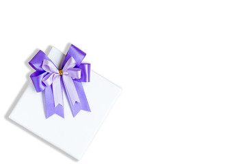 Gift box isolated on white background with clipping path