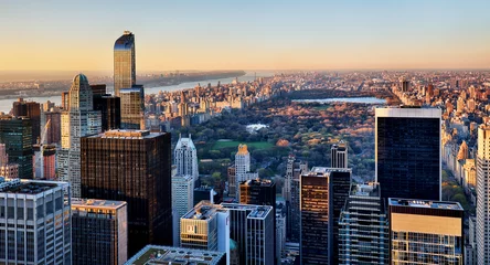 Foto op Plexiglas Central Park in New York bij zonsondergang © TTstudio