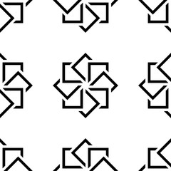 Abstract seamless pattern. Geometric shape triangle mosaic ornament. Fashion graphic design background. Modern stylish texture. Template for prints, textiles, wrapping, wallpaper. Vector illustration.