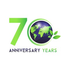 anniversary green with earth and leaft