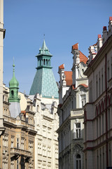 Obraz premium View down Maiselova street in Prague