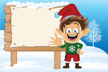 Cute and funny santa elves