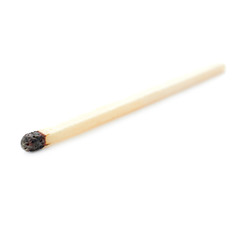Wooden match isolated over the white background