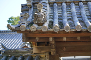 丸瓦 屋根 鬼瓦