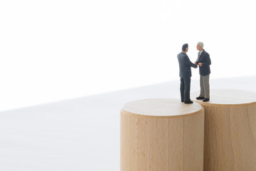 交渉成立したビジネスマン