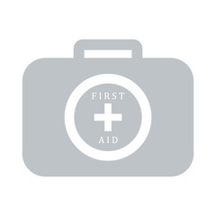 Fototapeta premium Stylized icon of a colored first aid kit