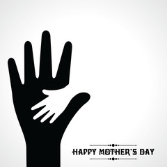 Creative Illustration of Mothers Day greeting card