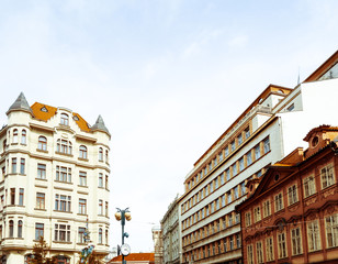 Old Town ancient architecture in Prague, Czech Republic