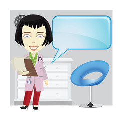 medical professionals vector illustrations