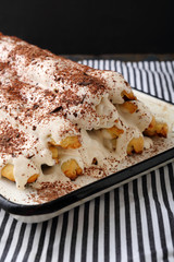 homemade cake with cream