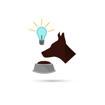 Color Illustration Of Pavlov Dog Icon