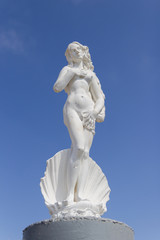 Statue of Aphrodite in a shell