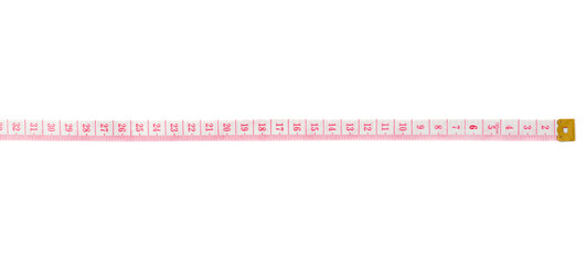 Tailor measuring tape isolated over the white background