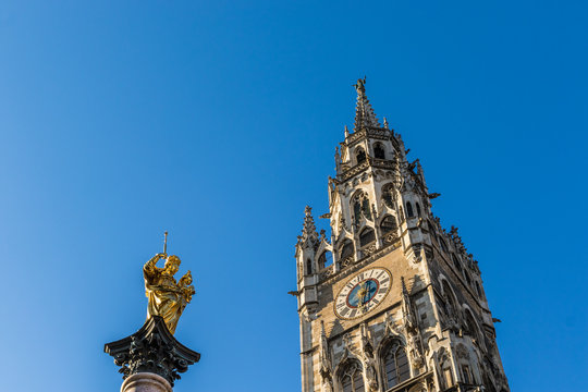M&uuml;nchner Marienplatz Fraunkirche