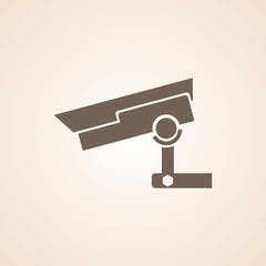 Icon Of CCTV Camera Or CCTV Surveillance.