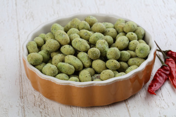 Wasabi peas