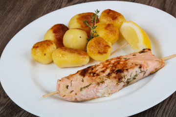 Baked salmon