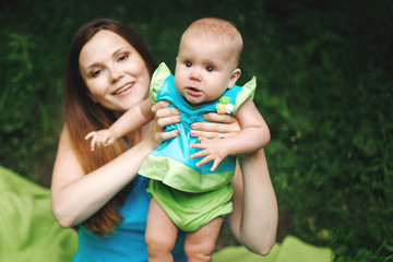 Beautiful Happy Mother and Daughter