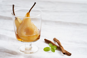poached pear.